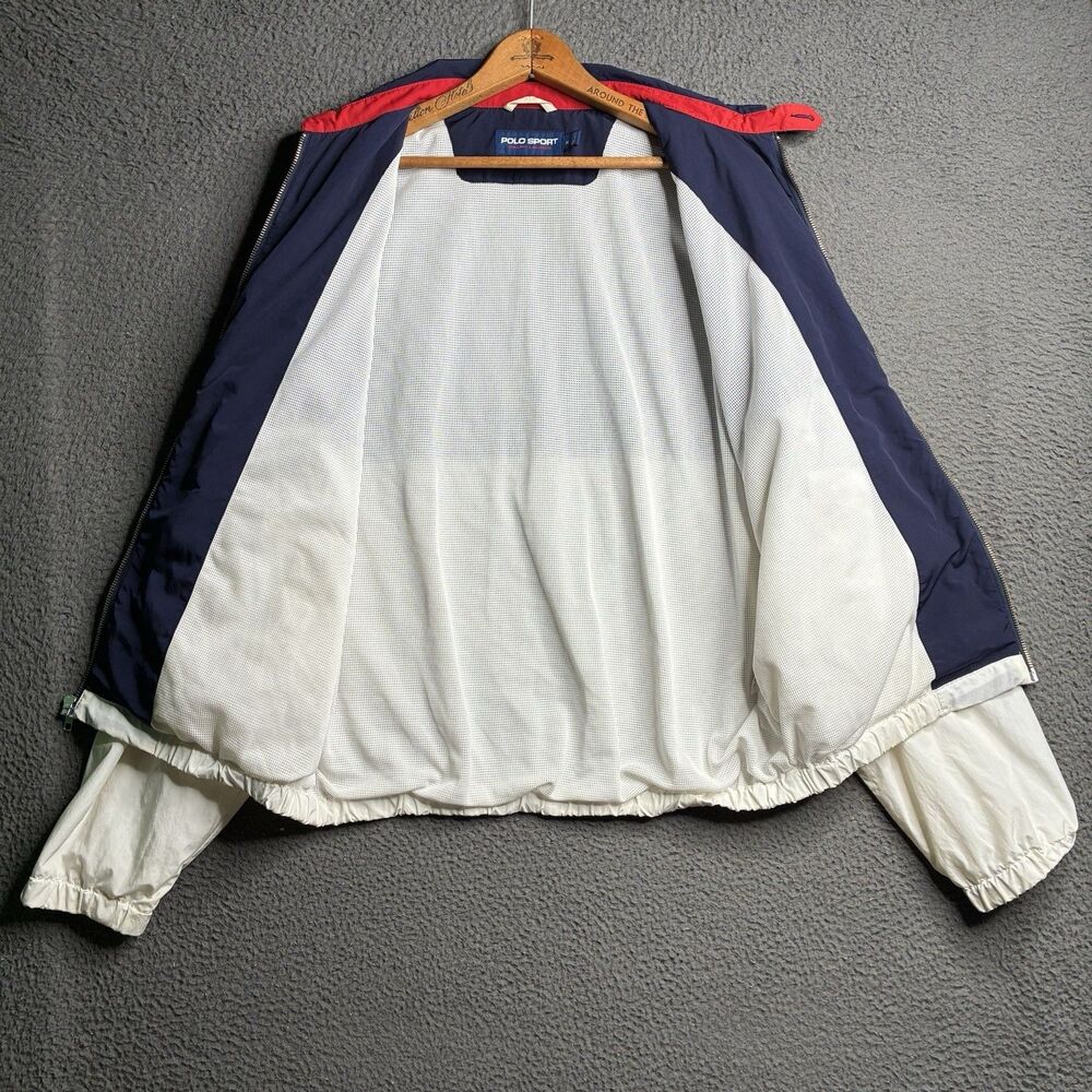 Vintage POLO SPORT Ralph Lauren Jacket Windbreaker Stadium Mens Medium - Picture 15 of 16